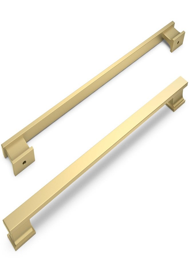 COTYKILEY 6 Pack 12.6 Inch(320mm) Brushed Gold Cabinet Handles Gold Kitchen Cabinet Pulls Cabinet Door Handles Kitchen Cabinet Hardware - Image 3